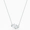 Attract Soul Necklace, White, Rhodium Plated